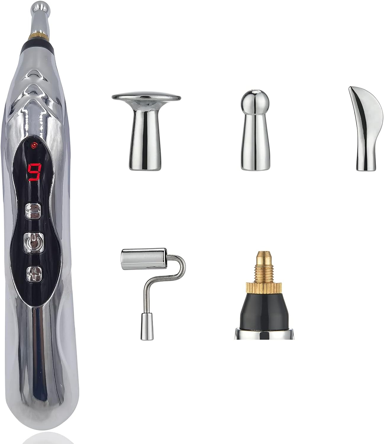 5-in-1Electronic Acupuncture Pen Electric Meridians Therapy Heal Massager Meridian Energy Pen Relief Pain Tools