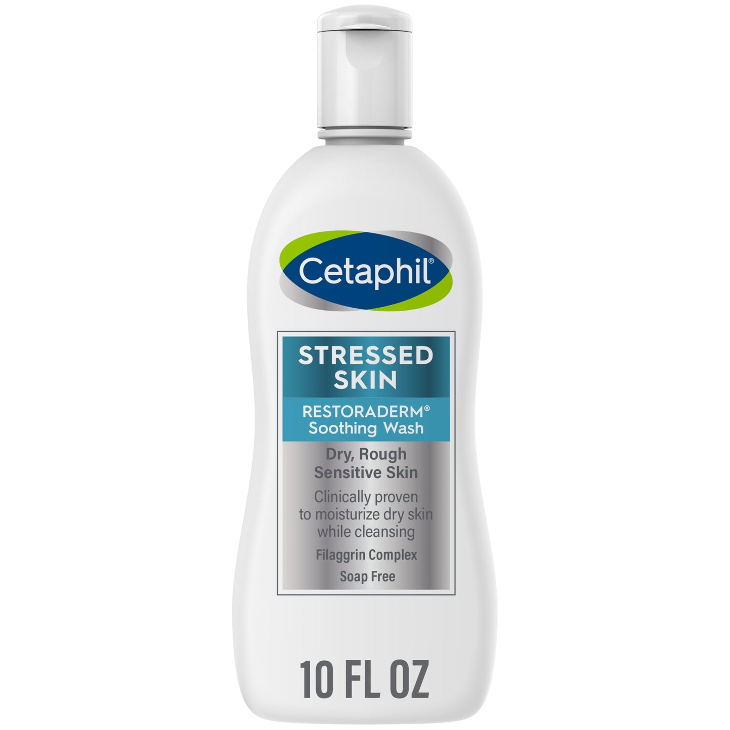 Cetaphil RESTORADERM Soothing Wash, 10 fl oz, Soothes Dry, Stressed Skin, Mother's Day Gifts, Hypoallergenic, Soap & Paraben Free, National Eczema Association Endorsed