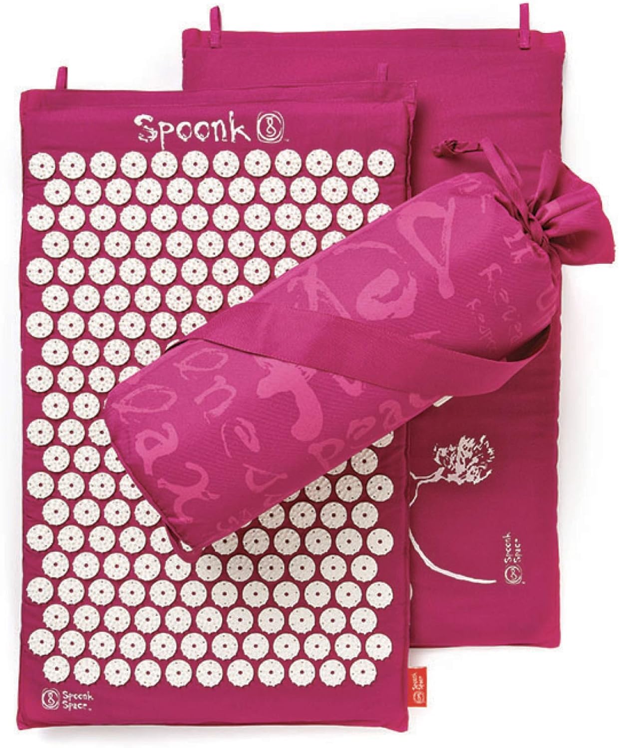 Spoonk Acupressure Eco Mat, Includes Sling Bag - Back & Neck Massager - Stress & Muscle Relief - Sleep Aid - Made With Cotton