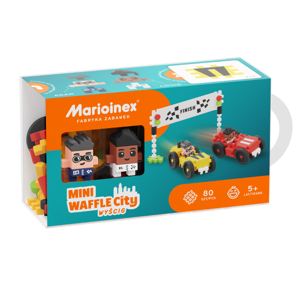 Mini Waffle City | Race 80pc Waffle Building Blocks Set