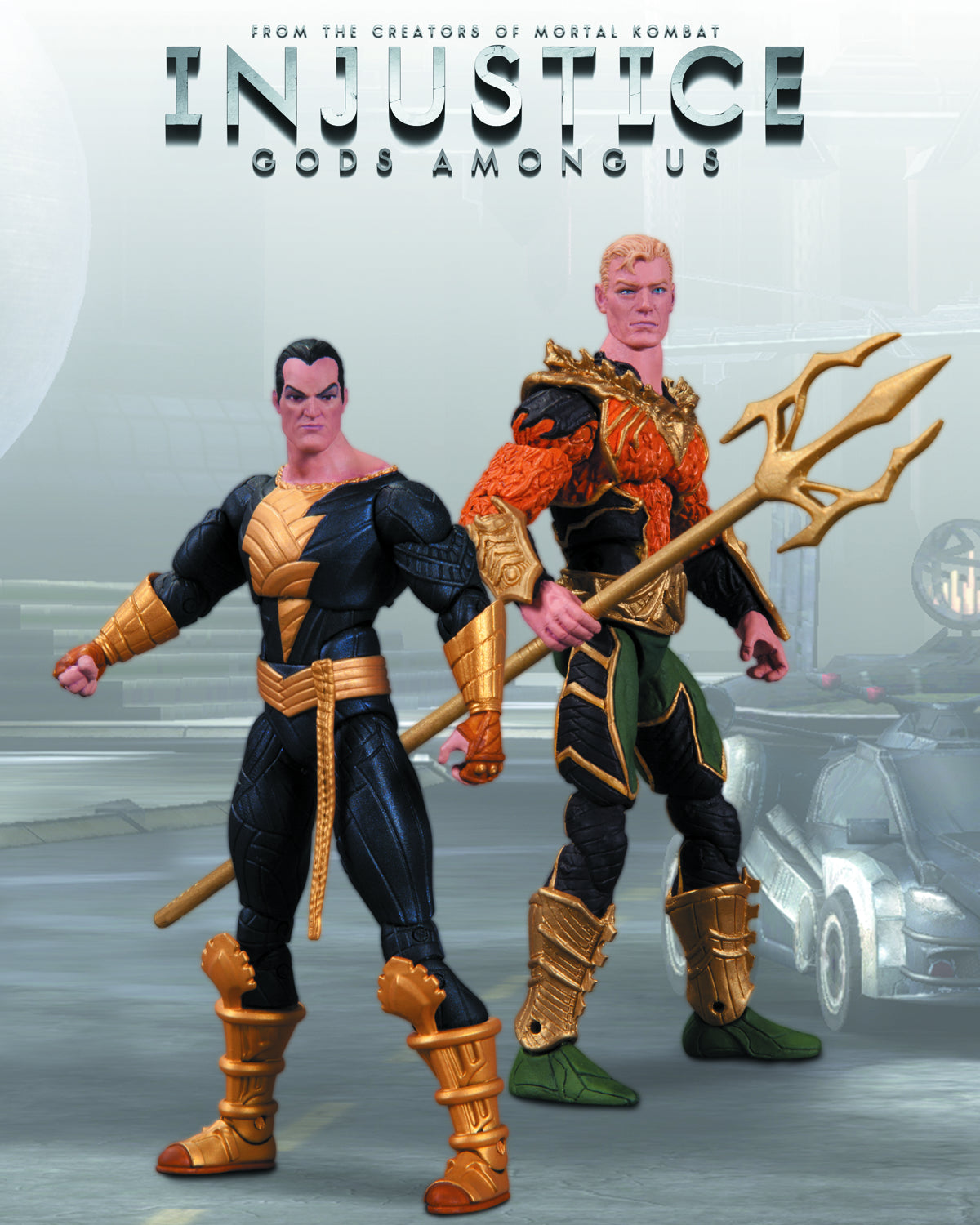 INJUSTICE AQUAMAN VS BLACK ADAM 2 PACK AF