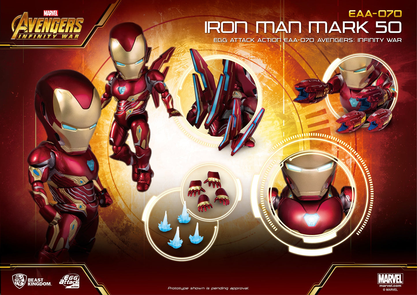 A3 Infinity War Eaa-070 Iron Man Mk50 Previews Exclusive Action Figure
