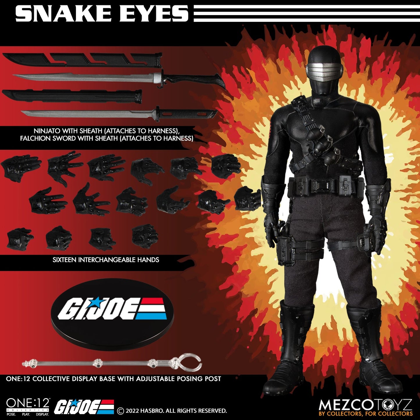One-12 Collective G.I. Joe Snake Eyes Deluxe Edition Action Figure - In Stock!
