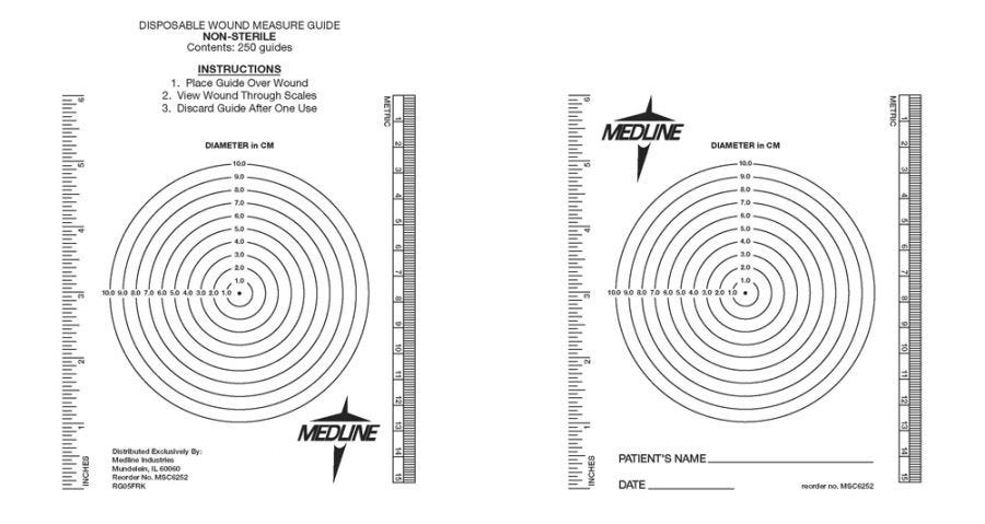 Medline Wound Measuring Bullseye: 250 Count 39297597