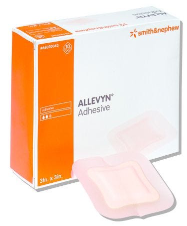 Smith & Nephew ALLEVYN Adhesive Hydrocellular Dressings: 3" x 3", 10 Count 41742924