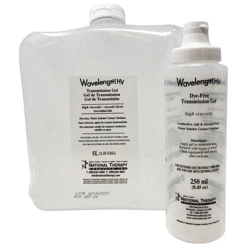 Wavelength High Viscosity Transmission/TENS Gel Dye-Free with Dispenser Bottle 5L (Discontinued)