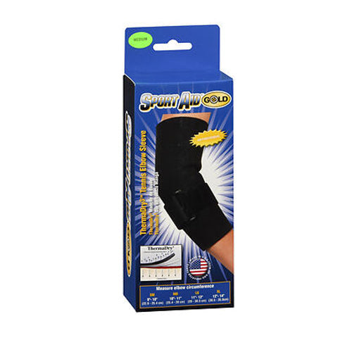 Scott Specialties, Scott Specialties Elbow Tennis Sleeve Therma-Dry S-A Gold, Medium 1 each