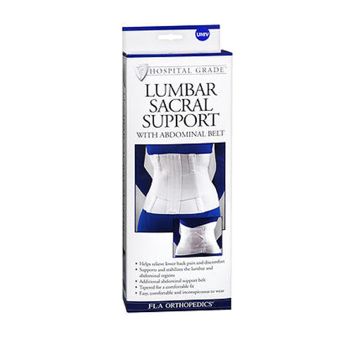 Bsn-Jobst, Fla 10 Lumbar Sacral Back Support With Abdominal Belt, Universal White 1 each