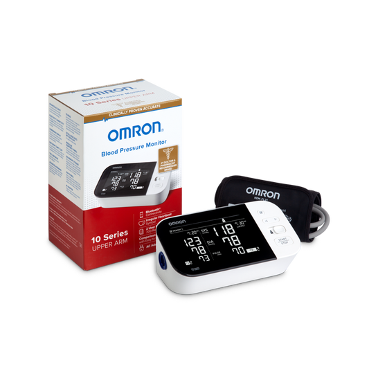 Omron 10 Series Wireless Bluetooth Upper Arm Blood Pressure Monitor - 200 Readings