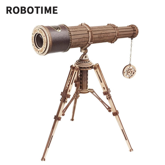 Robotime ROKR Monocular Telescope 3D Wooden Puzzle Game Assembly