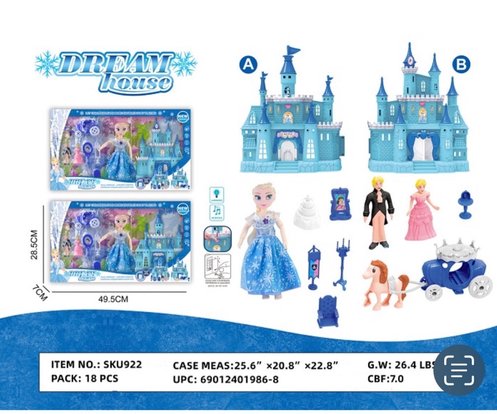P18 PRINCESS & CASTLE PLAY SET