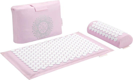 Acupressure Mat 28" x 17" - Shiatsu Intervention Mat & Pillow Gift Set - Quick Back & Neck Pain Relief for Men & Women, Cushion for Sciatica, Trigger Point Therapy, Stress Relief