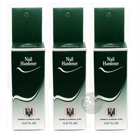 3 Bottles Quimica Alemana Nail Hardener Strengthener Polish Treatment 0.47 oz