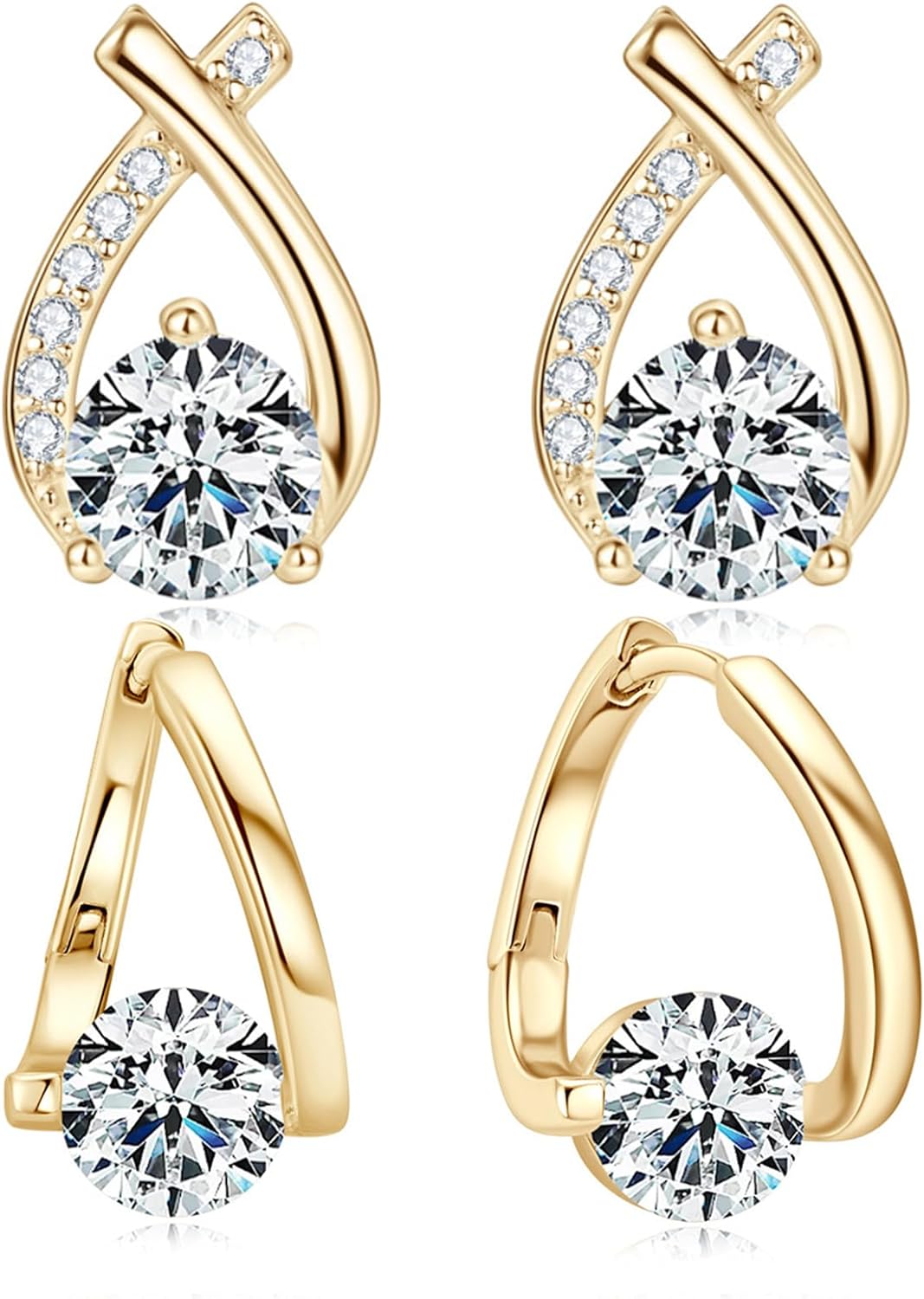 Lucpee Lymphatic Earrings, Slimaoo Flysmus Halolux Lymphvity Germanium Earrings Lymph Flow Drainage Detox Magnetogen Earrings Acupuncture Therapy Slimming Sparkly Zircon Jewelry Gift