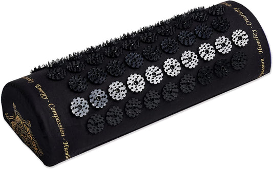 ShaktiMat Acupressure Neck Pillow Original Level, Organic Cotton GOTS Certified & GOLS Certified Blissfoam Inner, FSA/HSA Eligible, Ethically Handmade, Sustainable and Durable. Acupuncture Relief