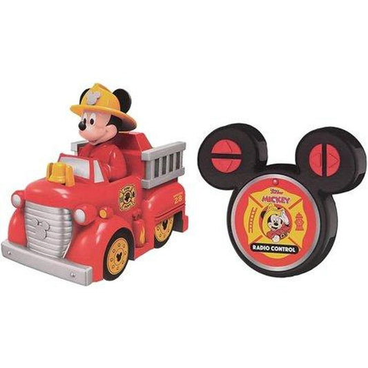 Jam'n Products Remote Control Toys Multi - Mickey Mouse Red Remote Control Firetruck Toy