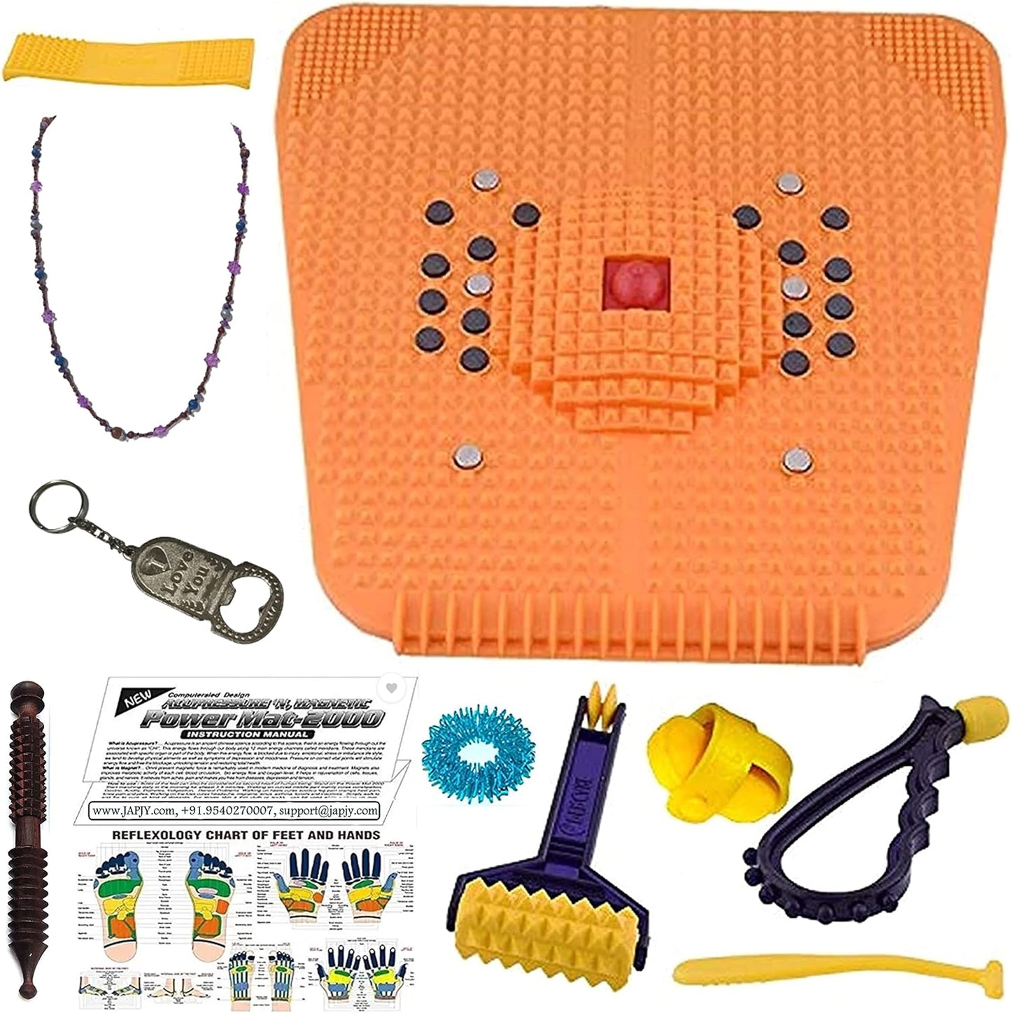 Acupressure Foot & Body Massager with Grooved Muscle Mat - Alleviates Muscle Tension and Enhances Blood Circulation – Natural Wooden Therapy Massage Jimmy-AcuPro