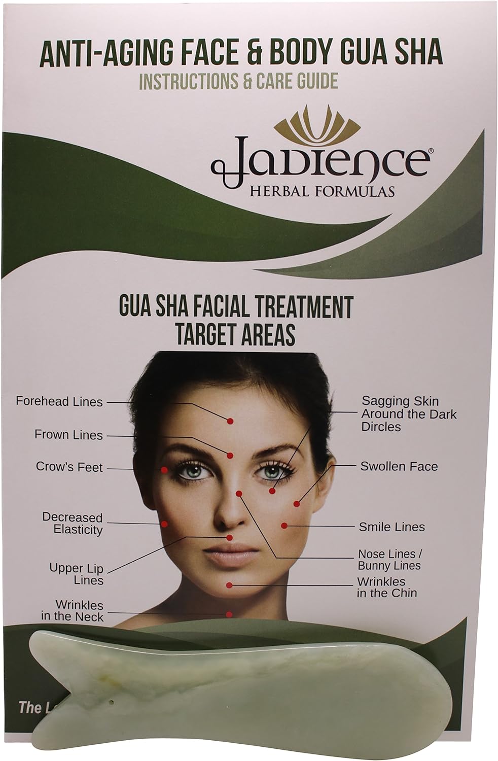 Jade Gua Sha Fish Stone Massage Therapy Tool Natural Chinese Medicine Acupuncture Massager | Improves Blood Circulation | Trigger Point Therapy for Joint, Muscle & Nerve Pain Relief