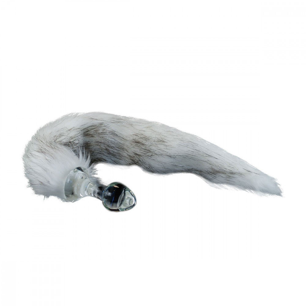 Crystal Small Glass Plug w/ Husky Tail