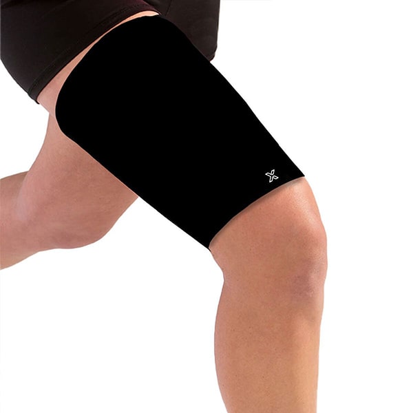 Body Helix Full Thigh Compression Sleeve Black