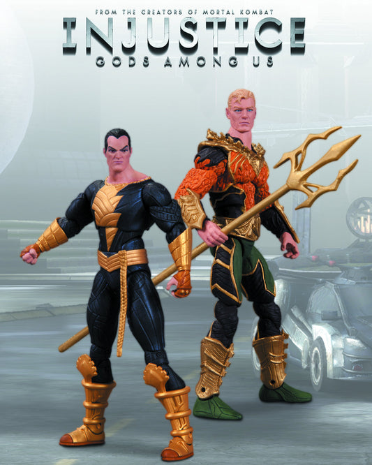 INJUSTICE AQUAMAN VS BLACK ADAM 2 PACK AF