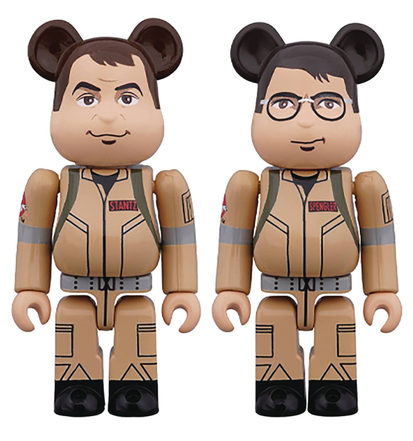 GHOSTBUSTERS RAYMOND STANTZ & EGON SPENGLER 100% BE@RBRICK 2PK