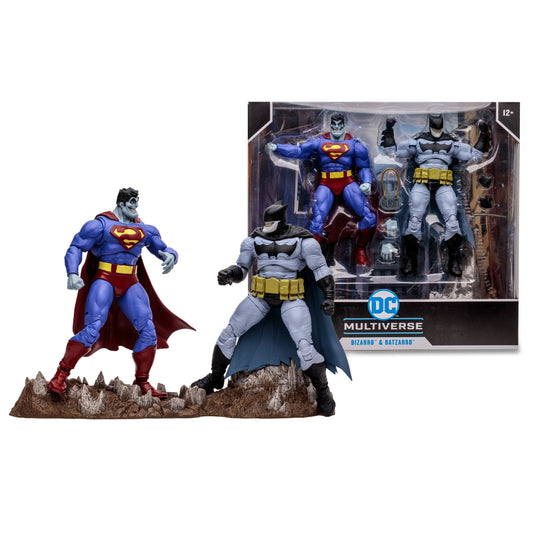 DC Collector Bizzarro & Batzarro 7in Scale Action Figure 2 Pack - In Stock