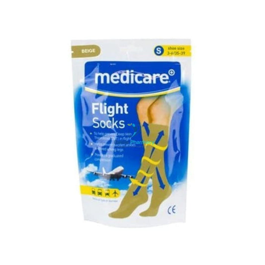 Medicare Flight Socks Beige - Various Sizes