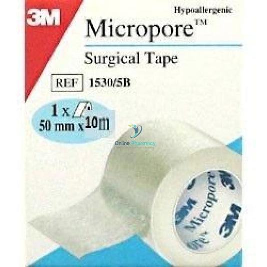 Micropore Hypoallergenic Surgical Tape - 50mm x 10m (6 pack)