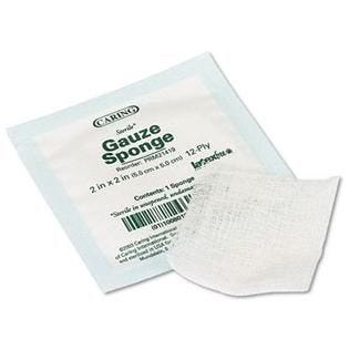 Medline Woven Sterile Gauze Sponges 4 x 4 Inch 12-Ply Case of 1280