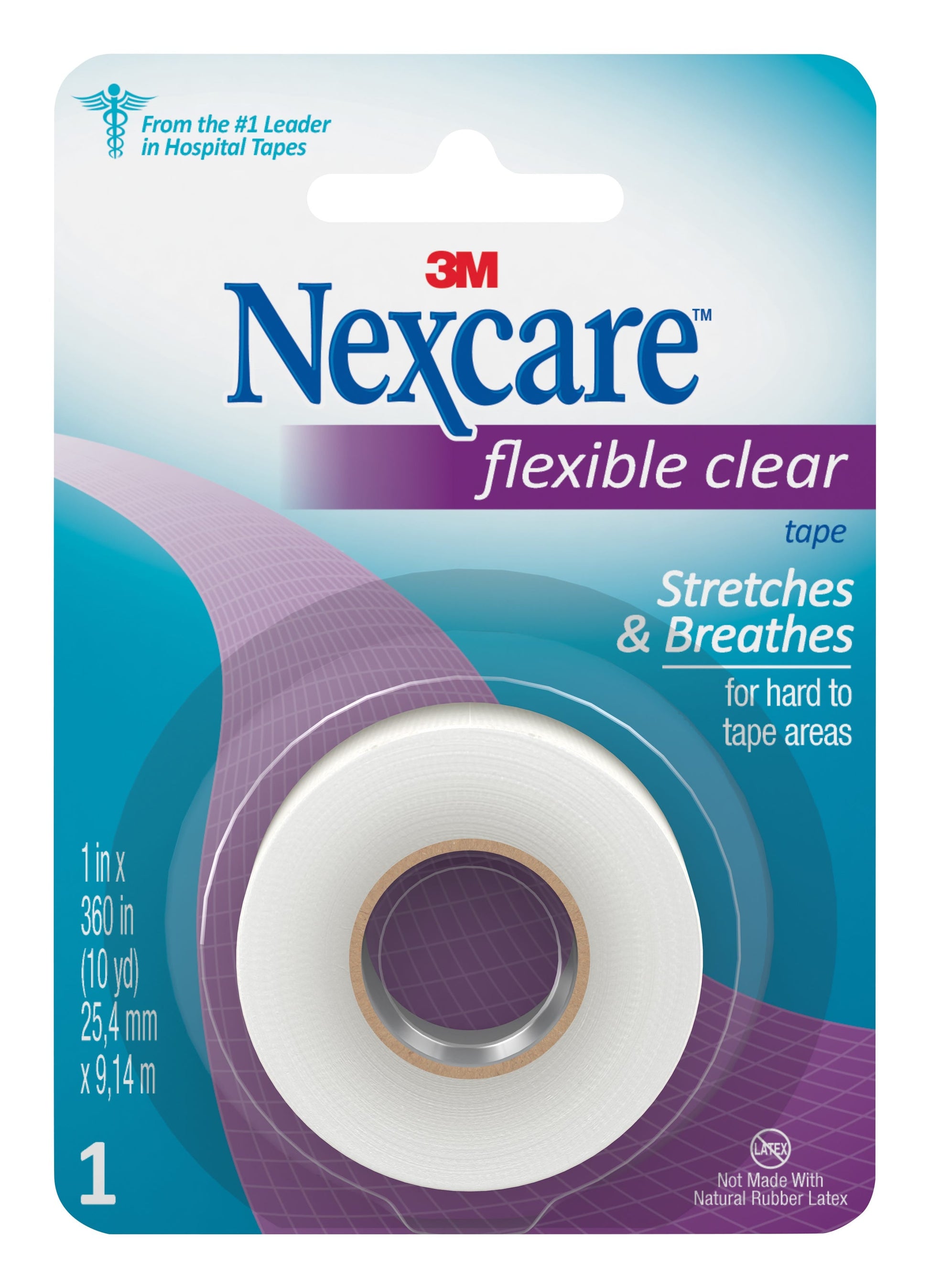 Nexcare Flexible First Aid Tape Box of 24, Clear
