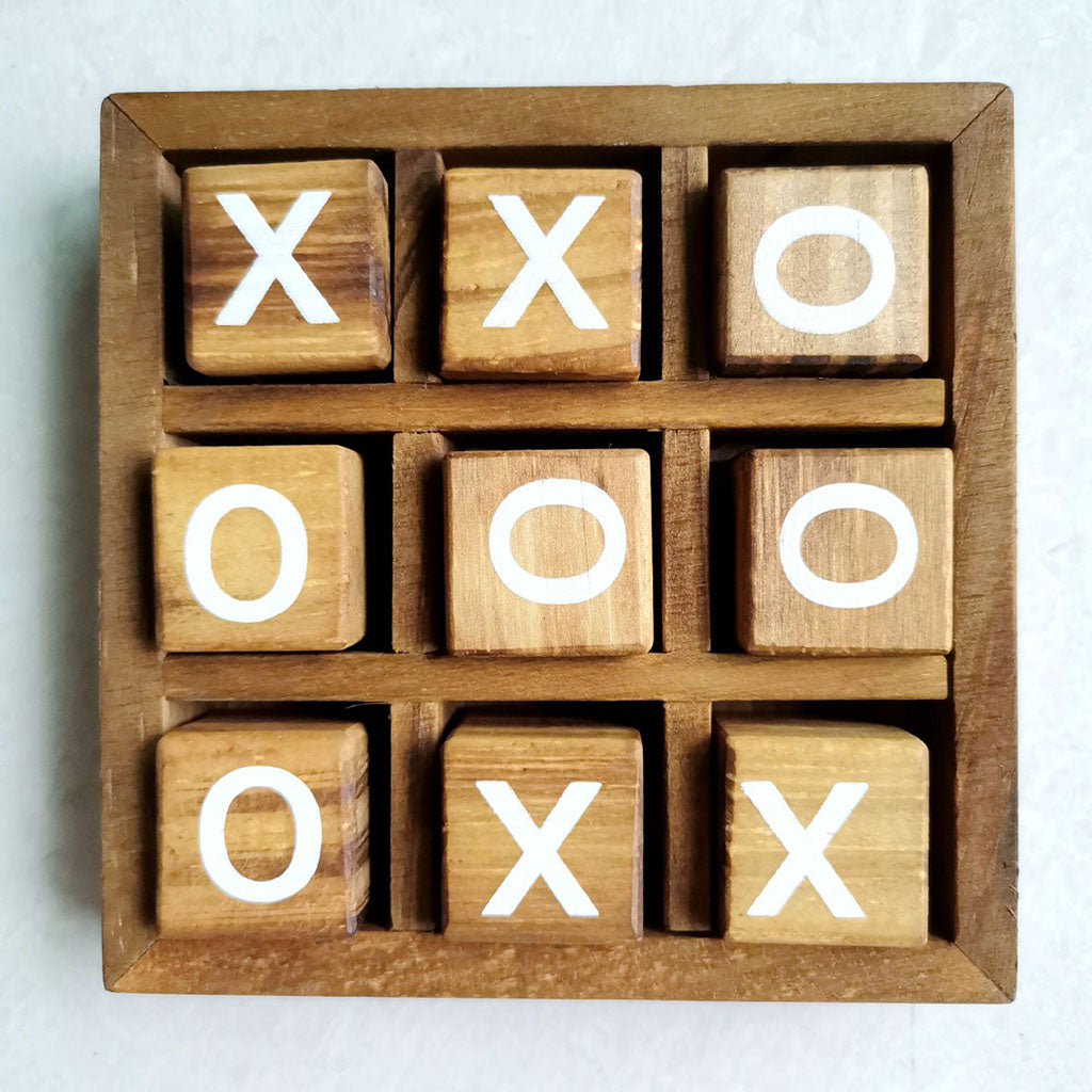 Tic Tac Toe Wood Board Games