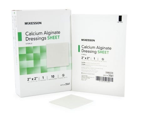 McKesson 3561 Calcium Alginate Dressing, Box of 10