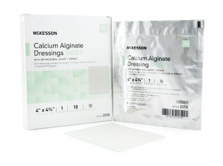 McKesson 3558 Calcium Alginate Dressing, Box of 10
