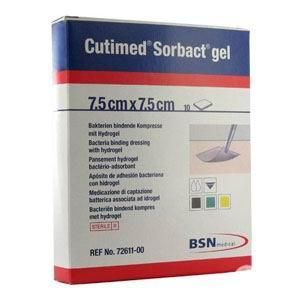 Cutimed Sorbact 7261100 Hydrogel Dressing. Box of 10