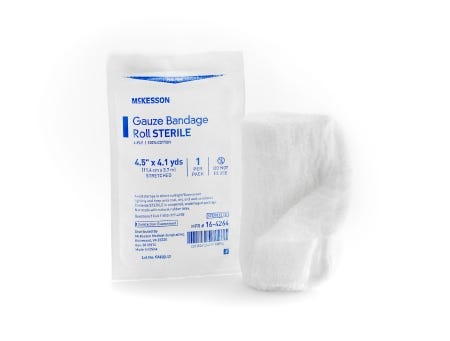 Mckesson 164264 Cotton Gauze Fluff Bandage Roll Case of 100